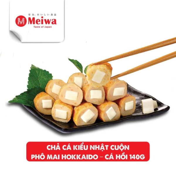 CHẢ CÁ KIỂU NHẬT CUỘN PHÔ MAI HOKKAIDO CÁ HỒI